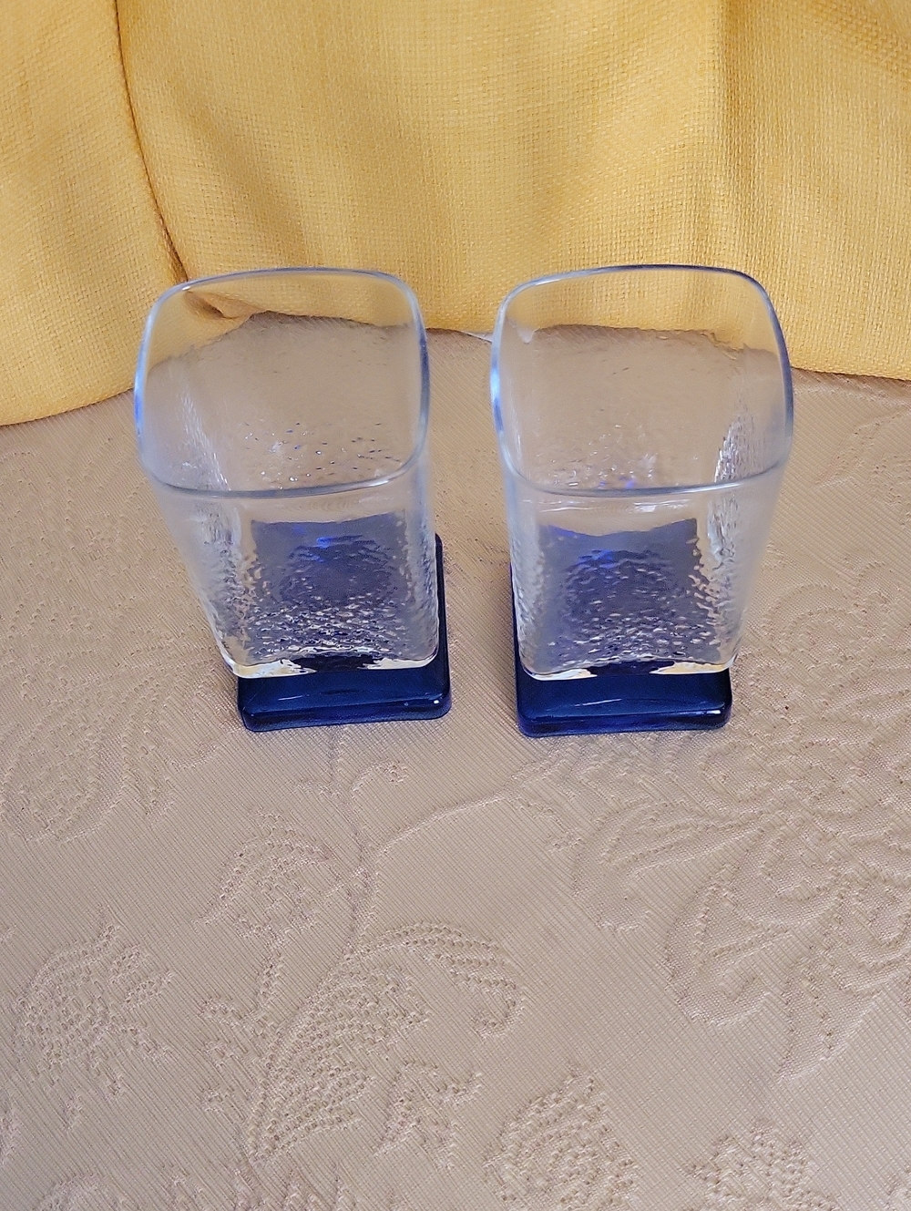 Blue Base Glass Tumbler Set - 2-Pack
